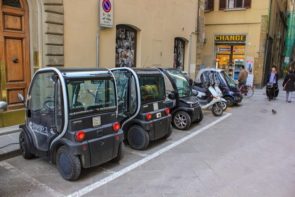 Electric vehicle in Florence, Italy